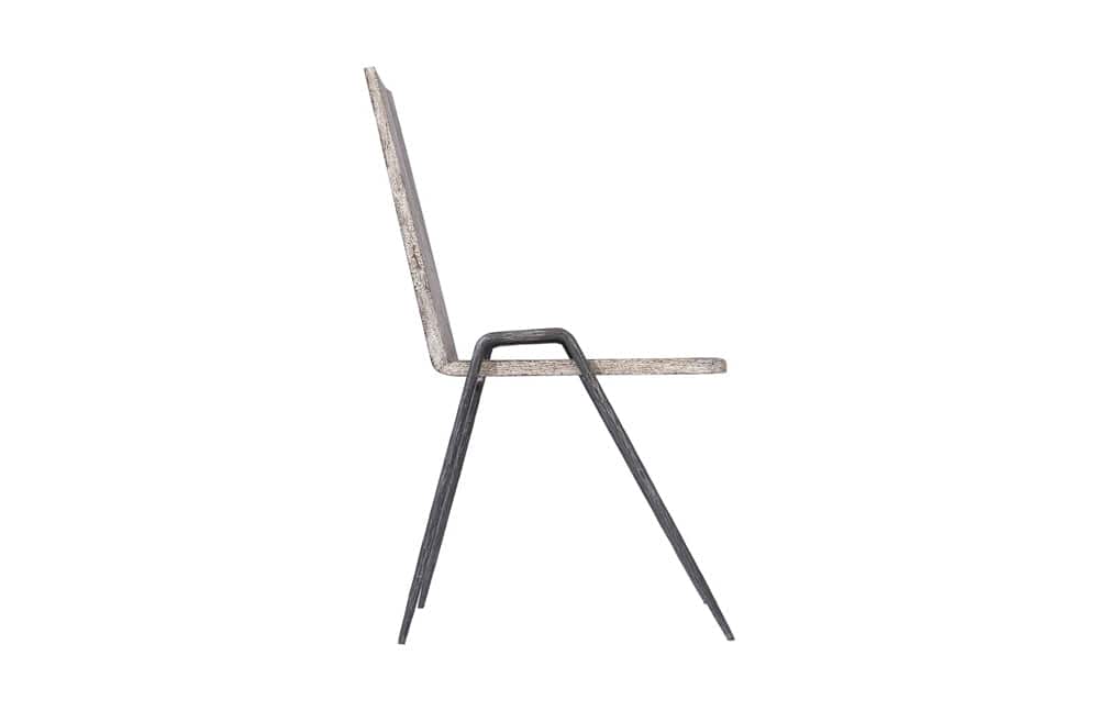 Phillips Collection - Forged Leg Dining Chair, Chamcha Wood, Gray Stone Finish, Metal - TH99496 view 3