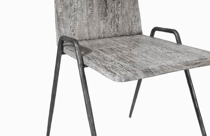 Phillips Collection - Forged Leg Dining Chair, Chamcha Wood, Gray Stone Finish, Metal - TH99496 view 5