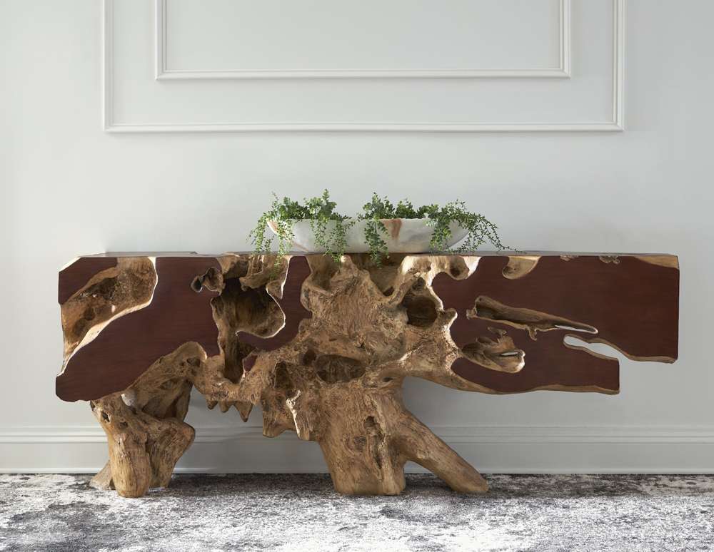 Phillips Collection - Freeform Console Table, Faux Bois, LG - PH58768 veiw 3