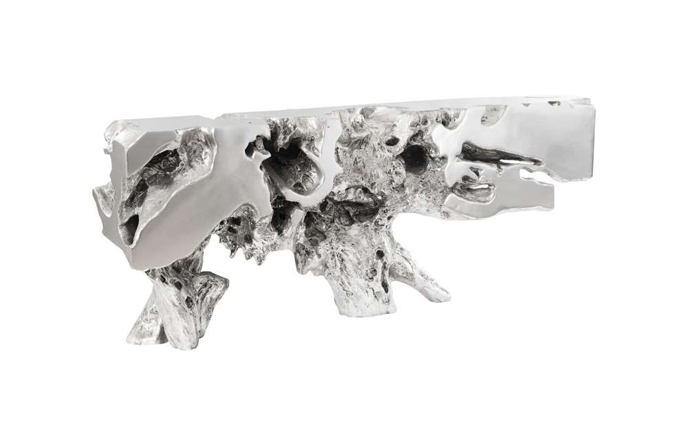 Phillips Collection - Freeform Console Table, Silver Leaf, LG - PH59416 veiw 1