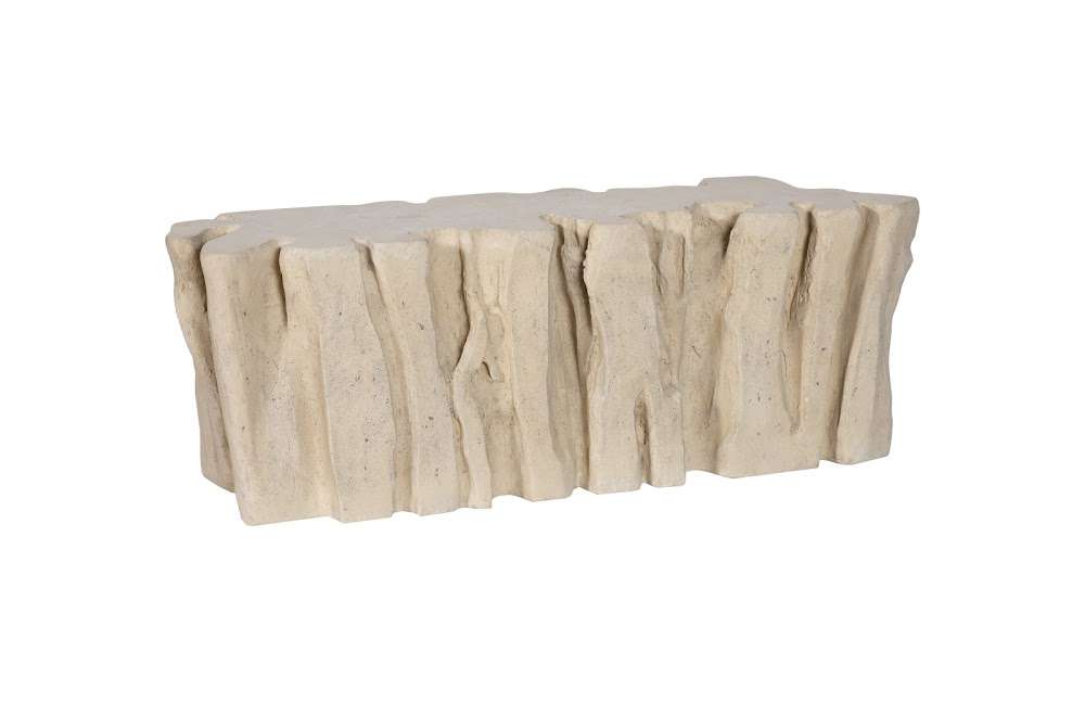 Phillips Collection - Freeform Root Bench, Roman Stone - PH110592 veiw 1