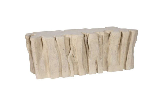 Phillips Collection - Freeform Root Bench, Roman Stone - PH110592 veiw 1
