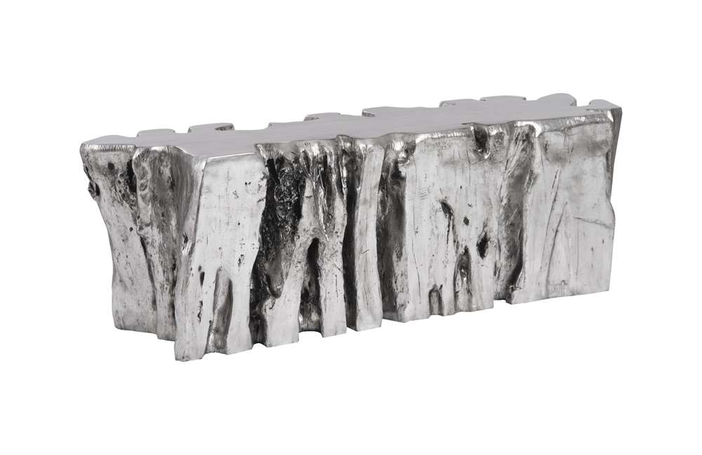 Phillips Collection - Freeform Root Bench, Silver Leaf - PH104351 veiw 3