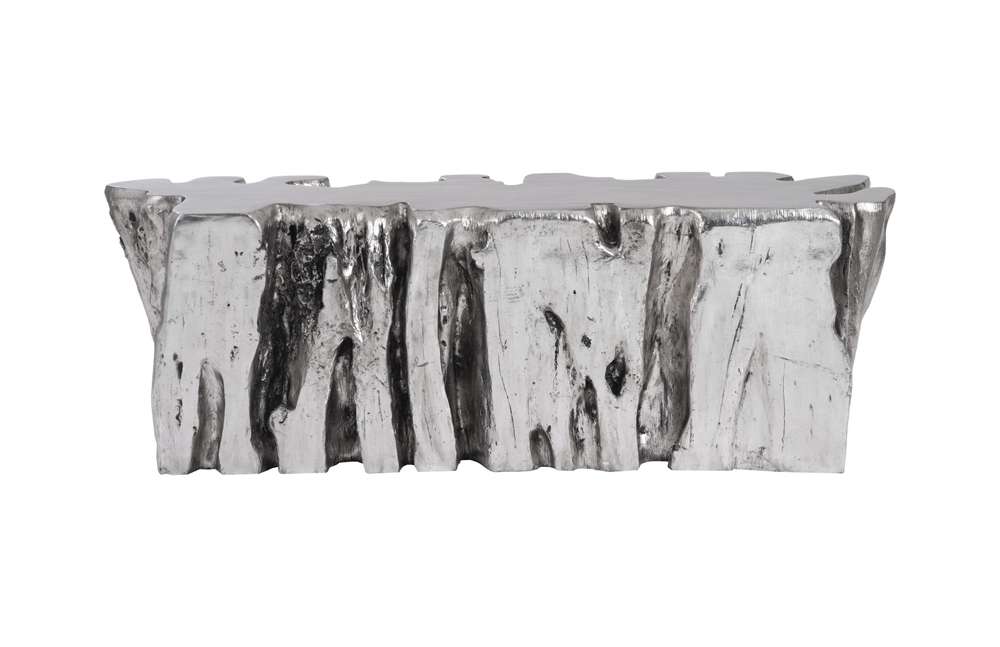 Phillips Collection - Freeform Root Bench, Silver Leaf - PH104351 veiw 4