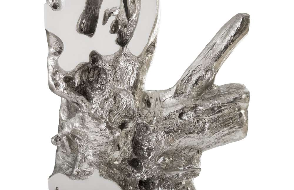 Phillips Collection - Freeform Sculpture, White, Silver Leaf - PH63351 veiw 4
