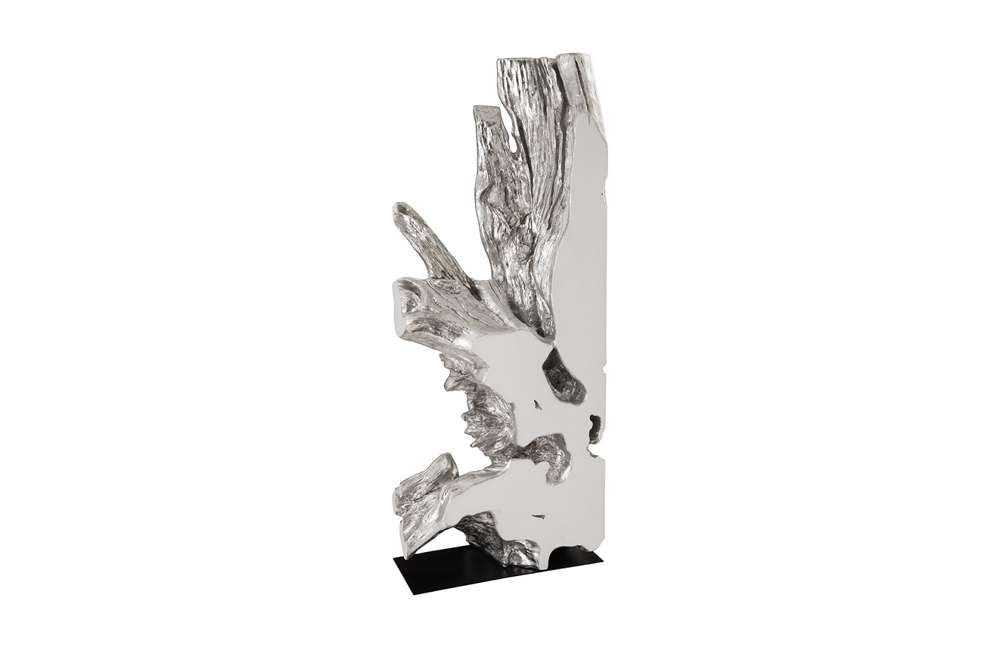 Phillips Collection - Freeform Sculpture, White, Silver Leaf - PH63351 veiw 6