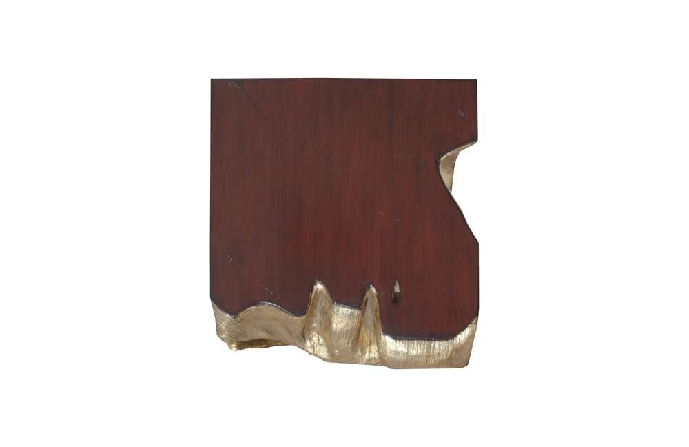Phillips Collection - Freeform Stool, Gold Leaf, Faux Bois, SM - PH62425 veiw 3