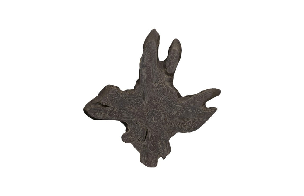 Phillips Collection - Freeform Teak Wall Slice, MD, Dark Gray - ID114683 veiw 1