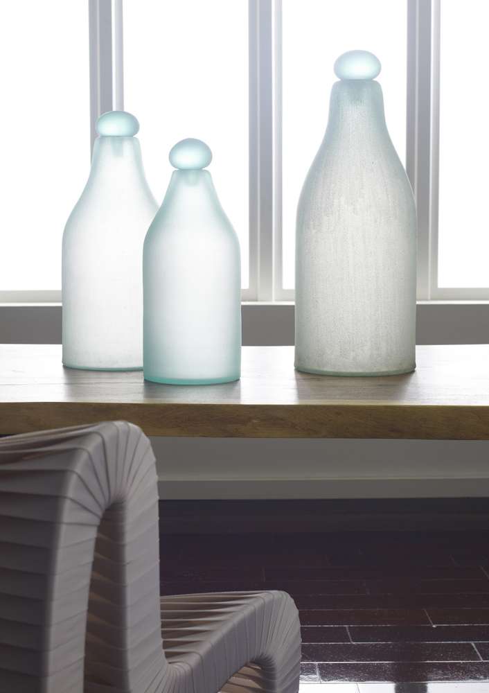 Phillips Collection - Frosted Glass Bottle, Large - ID66323 veiw 3