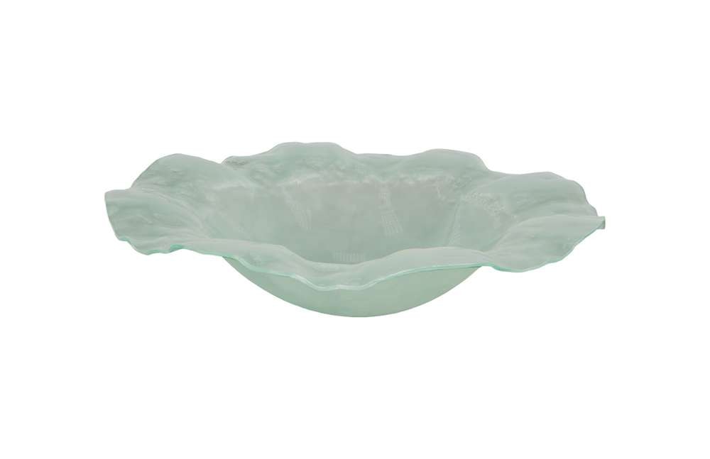 Phillips Collection - Frosted Leaning Glass Bowl, LG - ID76848 veiw 1