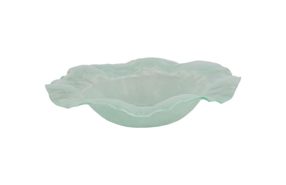 Phillips Collection - Frosted Leaning Glass Bowl, LG - ID76851 veiw 1