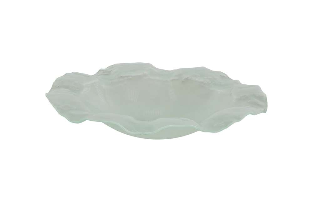 Phillips Collection - Frosted Leaning Glass Bowl, MD - ID76852 veiw 1