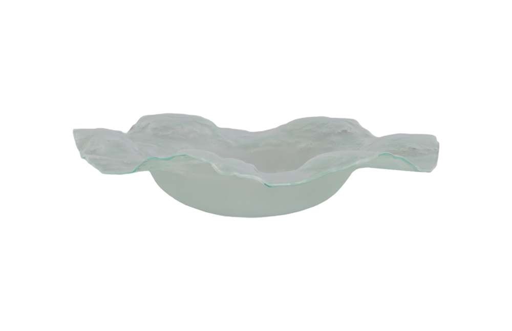 Phillips Collection - Frosted Leaning Glass Bowl, SM - ID76853 veiw 3