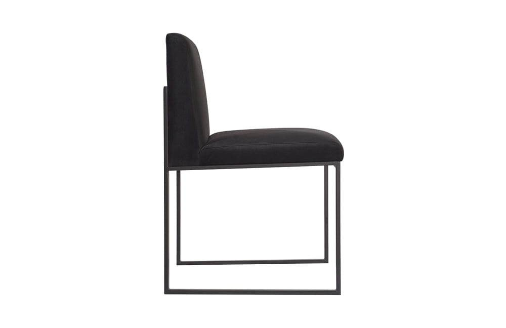 Phillips Collection - Frozen Dining Chair, Black Velvet Fabric, Matte Black Metal Frame - PH99960 view 3