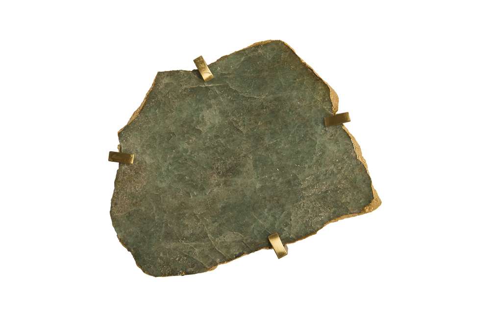 Phillips Collection - Gem Wall Tile in Brass Setting, Green Emerald - CH84027 veiw 1