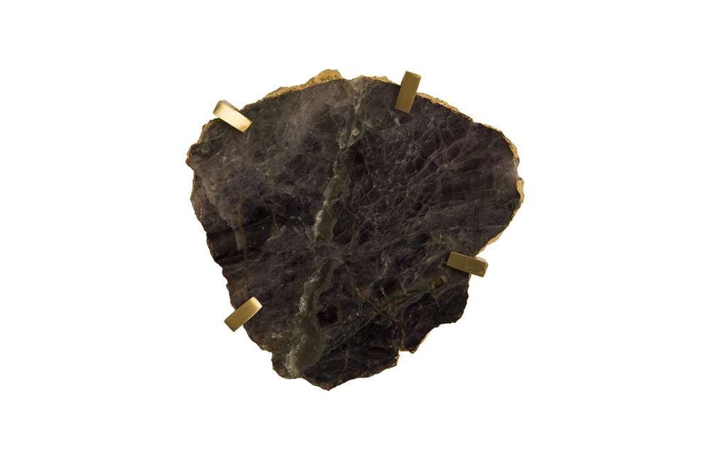 Phillips Collection - Gem Wall Tile in Brass Setting, Purple Quartz - CH84025 veiw 1