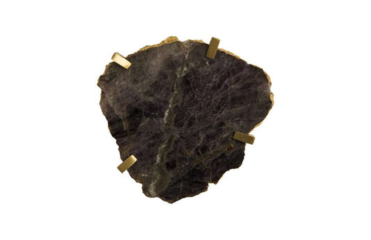 Phillips Collection - Gem Wall Tile in Brass Setting, Purple Quartz - CH84025 veiw 1