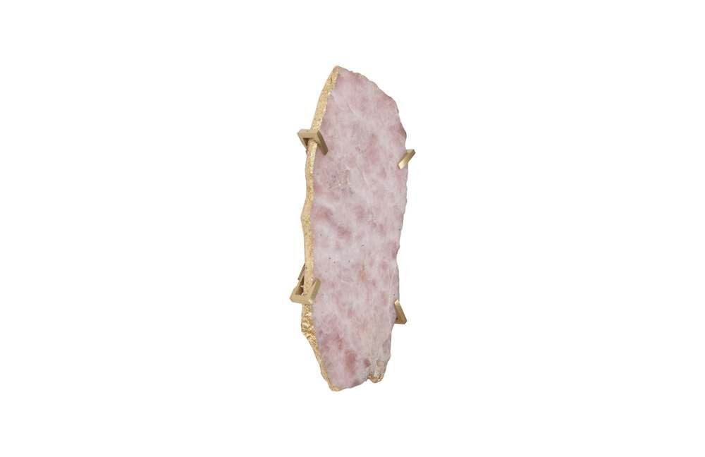 Phillips Collection - Gem Wall Tile in Brass Setting, Rose Quartz - CH84026 veiw 5