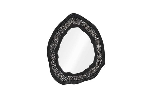 Phillips Collection - Geode Mirror, Black And Silver, Matte - PH104347 veiw 1