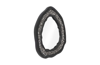 Phillips Collection - Geode Mirror, Black And Silver, Matte - PH104347 veiw 2