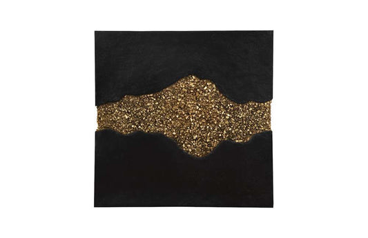 Phillips Collection - Geode Texture Panel Black and Gold, Wall Decor - PH105375 veiw 1