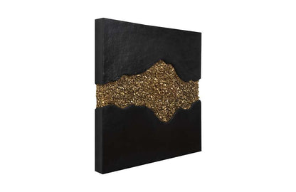 Phillips Collection - Geode Texture Panel Black and Gold, Wall Decor - PH105375 veiw 2