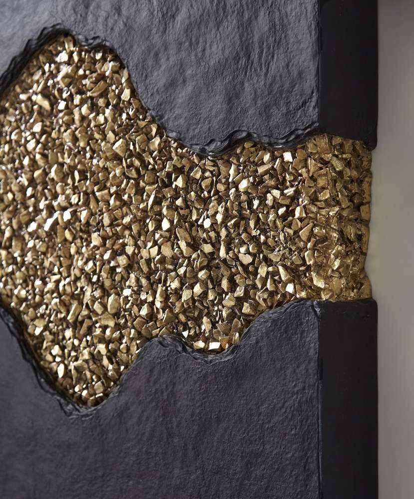 Phillips Collection - Geode Texture Panel Black and Gold, Wall Decor - PH105375 veiw 6