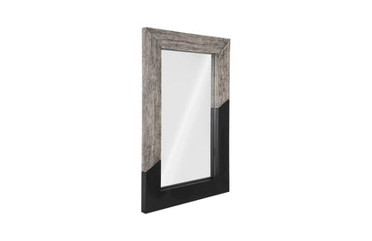 Phillips Collection - Geometry Wood Mirror, Gray Stone, Black - TH105236 view 2