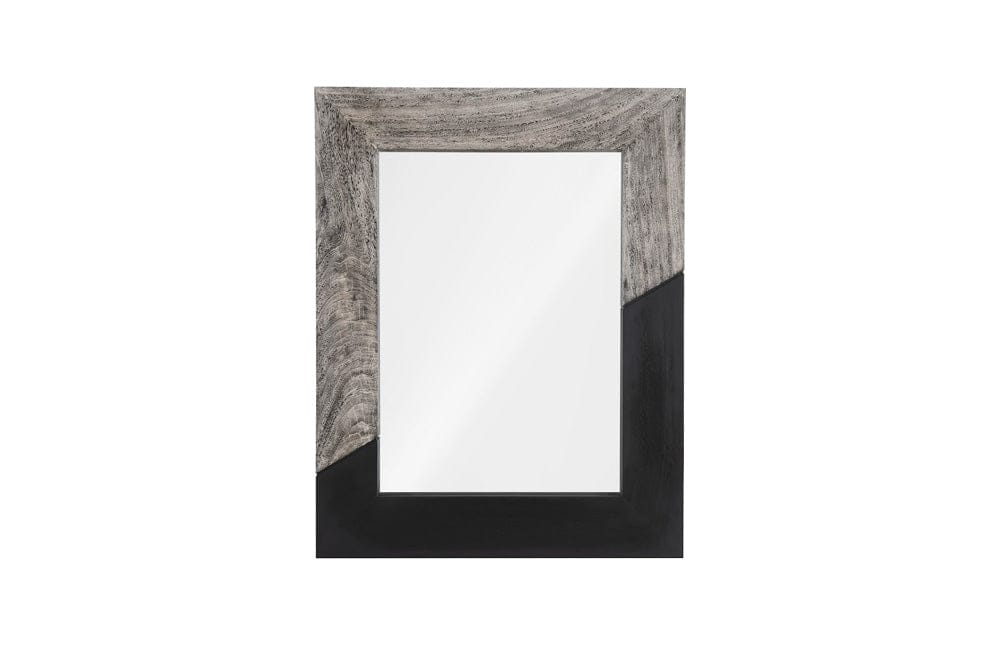 Phillips Collection - Geometry Wood Mirror, Gray Stone, Black - TH105237 view 1