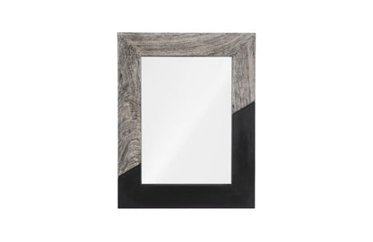 Phillips Collection - Geometry Wood Mirror, Gray Stone, Black - TH105237 view 1