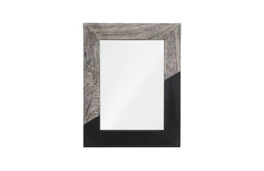 Phillips Collection - Geometry Wood Mirror, Gray Stone, Black - TH105237 view 1