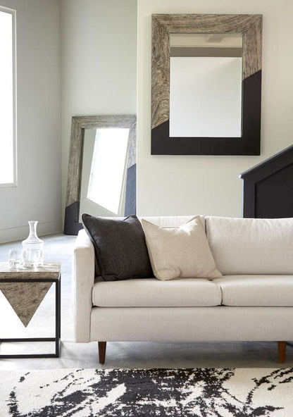 Phillips Collection - Geometry Wood Mirror, Gray Stone, Black - TH105237 veiw 5