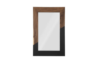 Phillips Collection - Geometry Wood Mirror, Natural, Black - TH105234 veiw 1