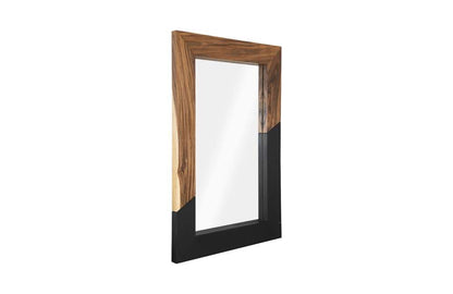 Phillips Collection - Geometry Wood Mirror, Natural, Black - TH105234 veiw 2
