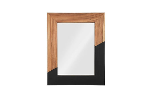 Phillips Collection - Geometry Wood Mirror, Natural,Black - TH105235 view 1