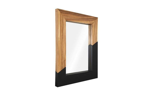 Phillips Collection - Geometry Wood Mirror, Natural,Black - TH105235 veiw 2
