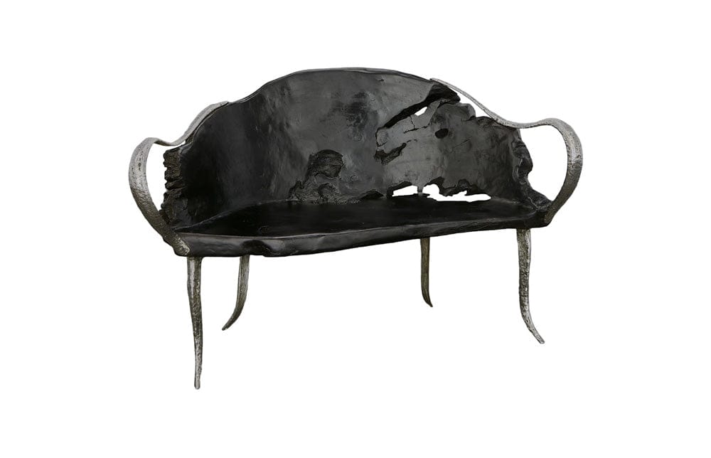 Phillips Collection - Graven Live Edge Bench, Black - ID112788 view 1