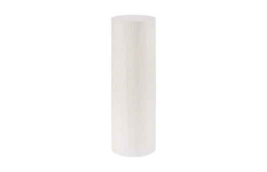Phillips Collection - Groovy Pedestal, White Stone - PH117196 veiw 1