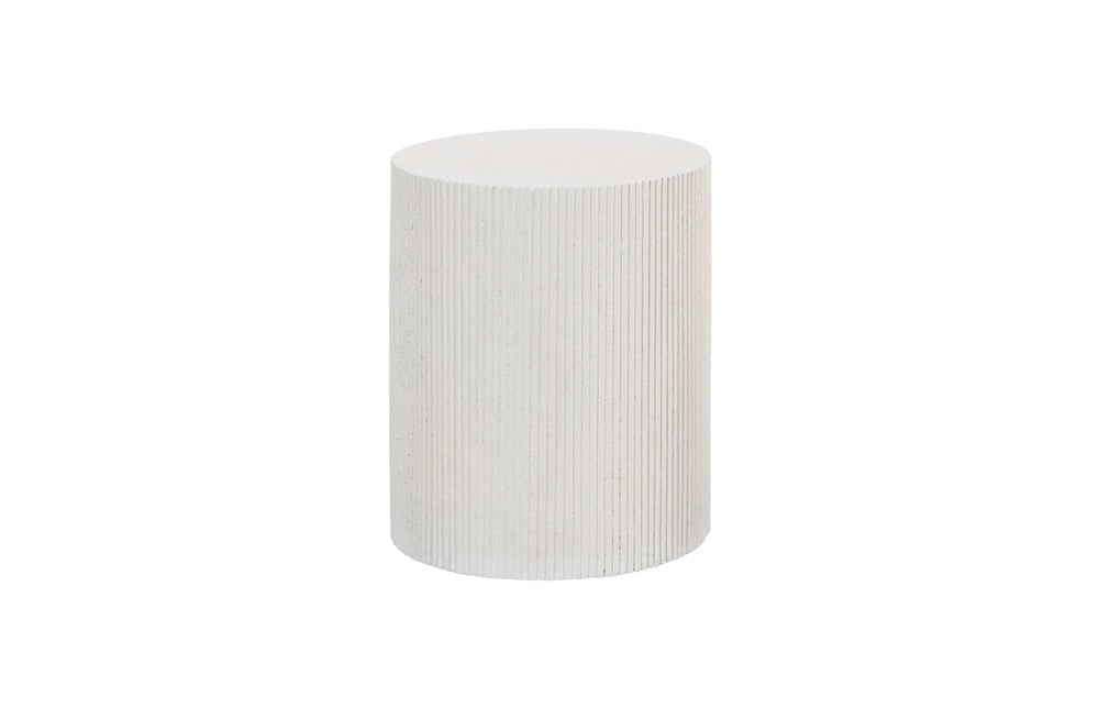 Phillips Collection - Groovy Side Table, White Stone - PH115693 veiw 1