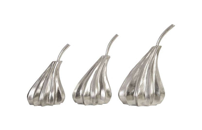 Phillips Collection - Hand Dipped Pears Set of 3, Silver Leaf - PH89117 veiw 1