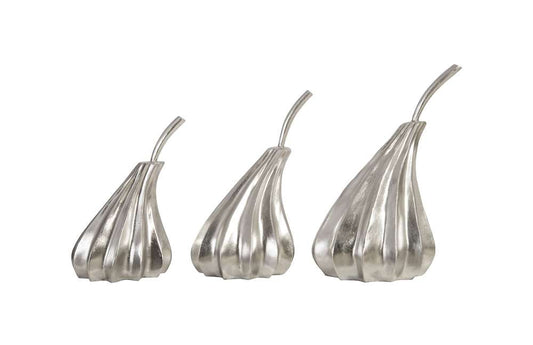 Phillips Collection - Hand Dipped Pears Set of 3, Silver Leaf - PH89117 veiw 1