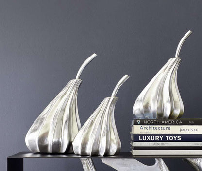 Phillips Collection - Hand Dipped Pears Set of 3, Silver Leaf - PH89117 veiw 3