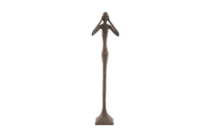Phillips Collection - Hear No Evil Slender Sculpture, Large, Resin, Bronze Finish - PH65572 veiw 1