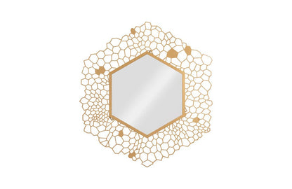 Phillips Collection - Hexagon Honeycomb Mirror Brass - TH107116 view 1