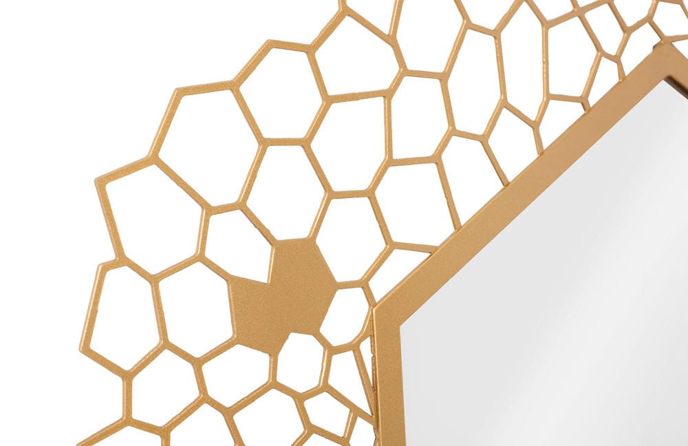 Phillips Collection - Hexagon Honeycomb Mirror Brass - TH107116 view 3