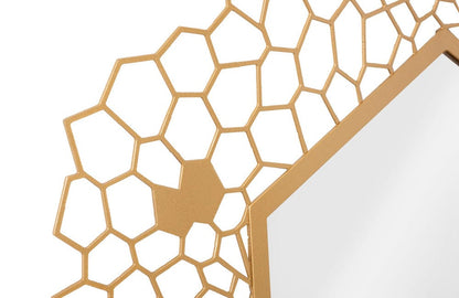 Phillips Collection - Hexagon Honeycomb Mirror Brass - TH107116 view 3