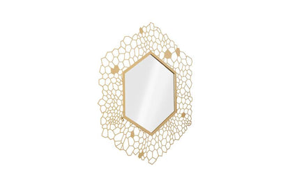 Phillips Collection - Hexagon Honeycomb Mirror Brass - TH107116 veiw 2