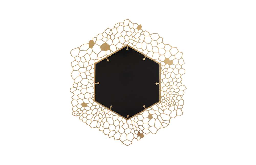 Phillips Collection - Hexagon Honeycomb Mirror Brass - TH107116 veiw 4