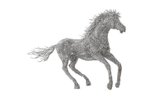 Phillips Collection - Horse Pipe Sculpture, Galloping, Stainless Steel - ID96060 veiw 1