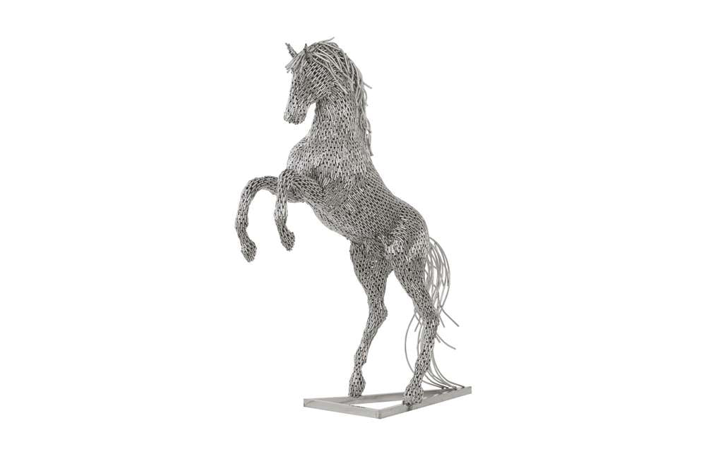 Phillips Collection - Horse Pipe Sculpture, Rearing, Stainless Steel - ID96059 veiw 1